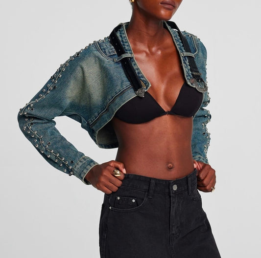 Understated Denim Bolero