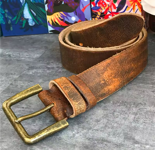 Vintage Genuine Leather Belt