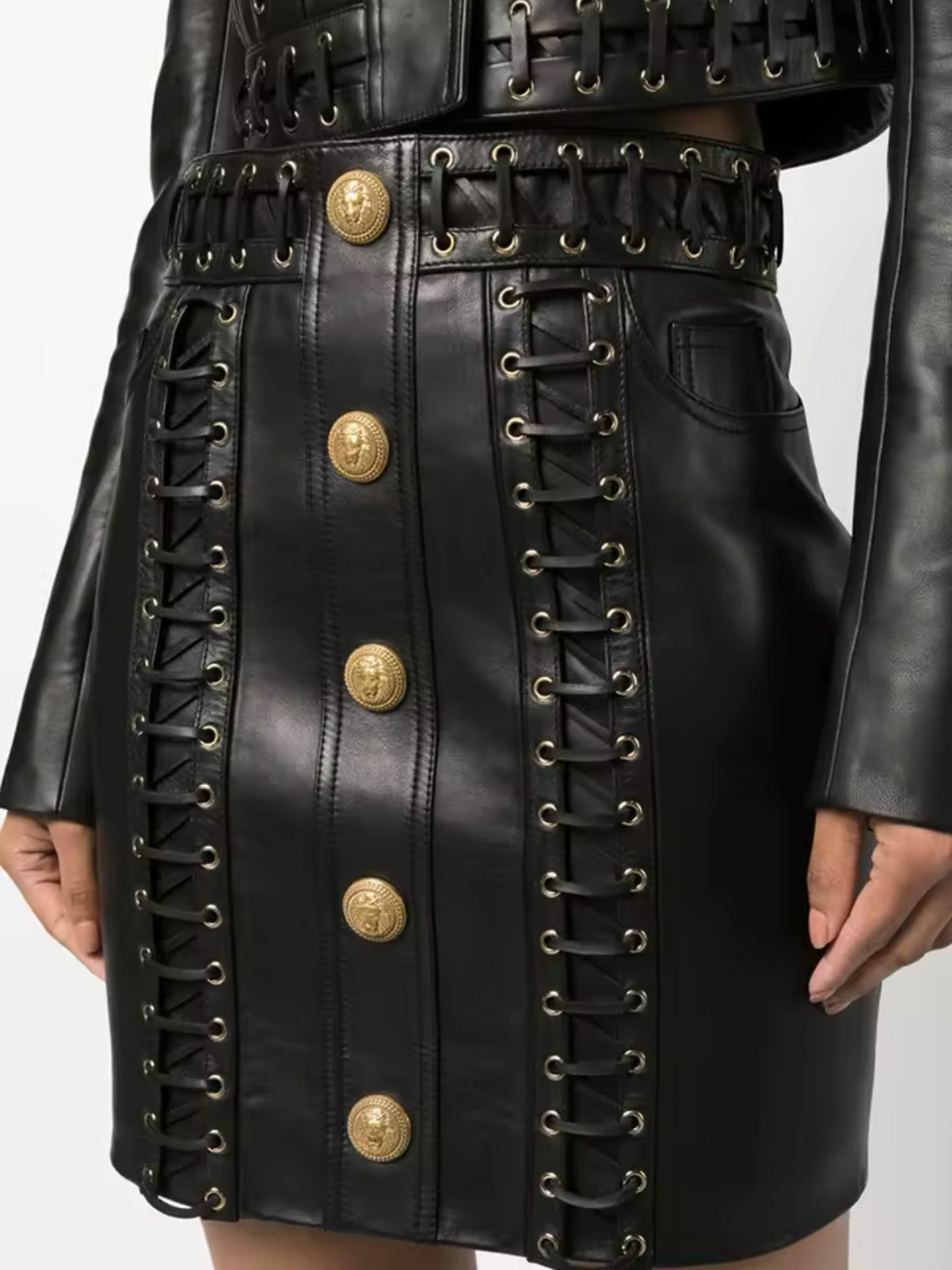 Easy Does It Leather Skirt