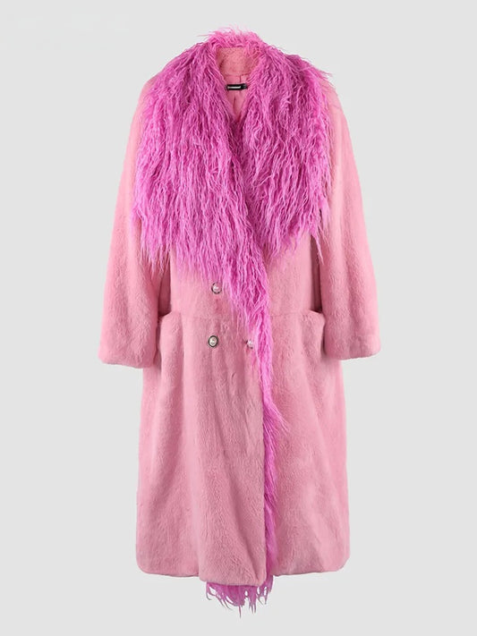 PINK FUR COAT