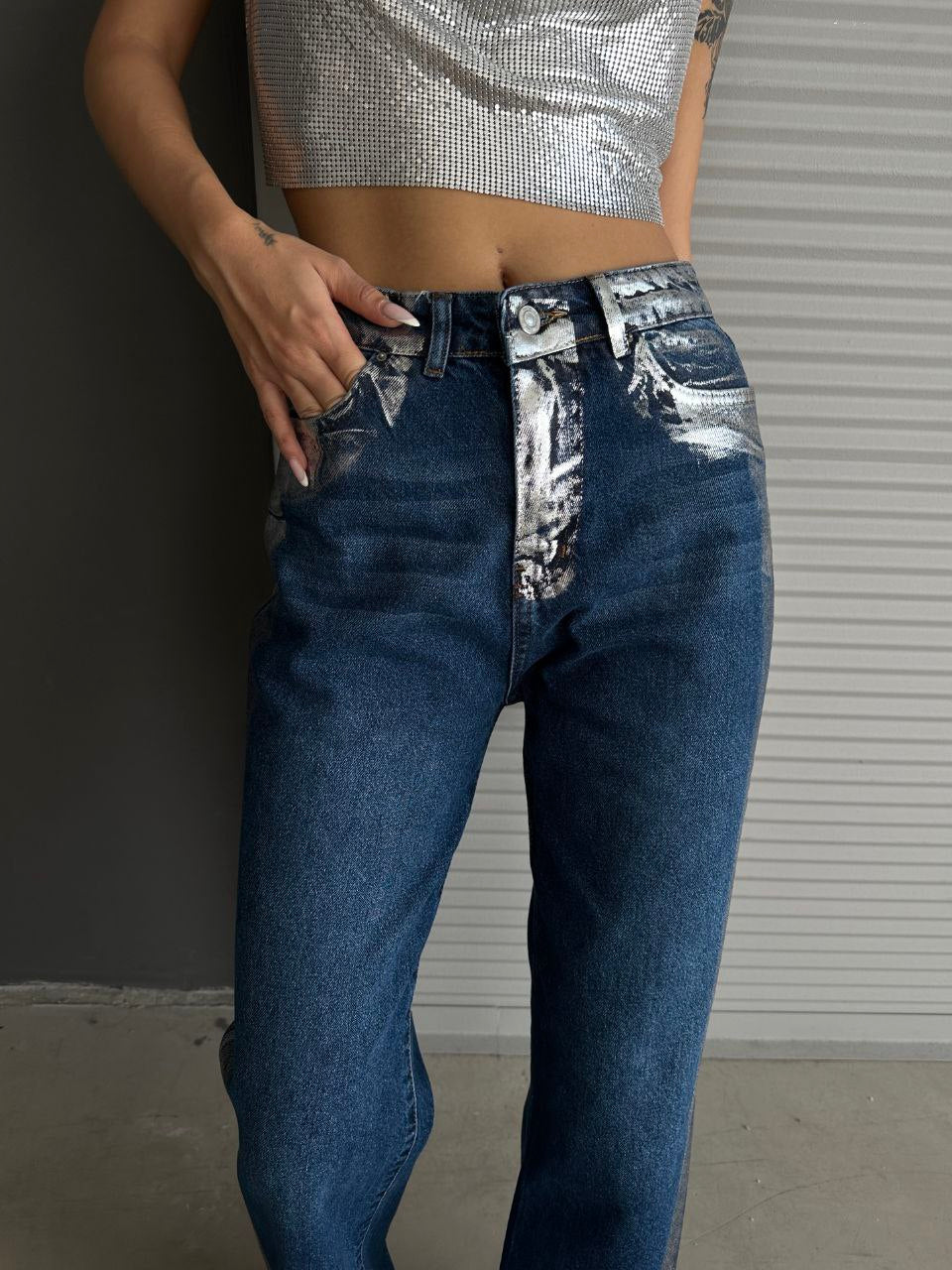 LUCY METALLIC DENIM