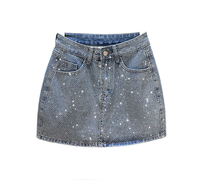 DIAMON DENIM SKIRT