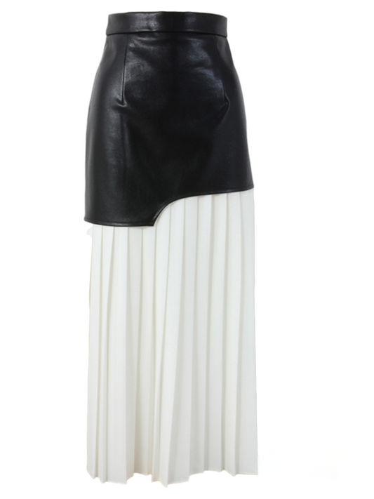 PLEATED MIDI SKIRT